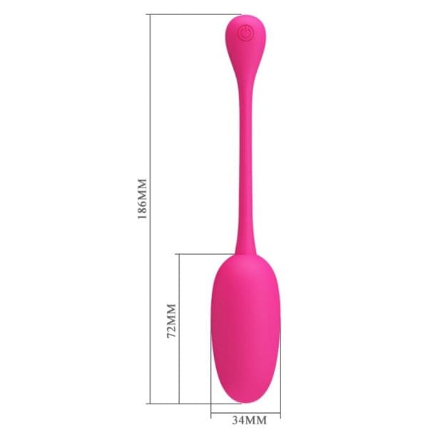 PRETTY LOVE - KNUCKER PINK RECHARGEABLE VIBRATING EGG 5